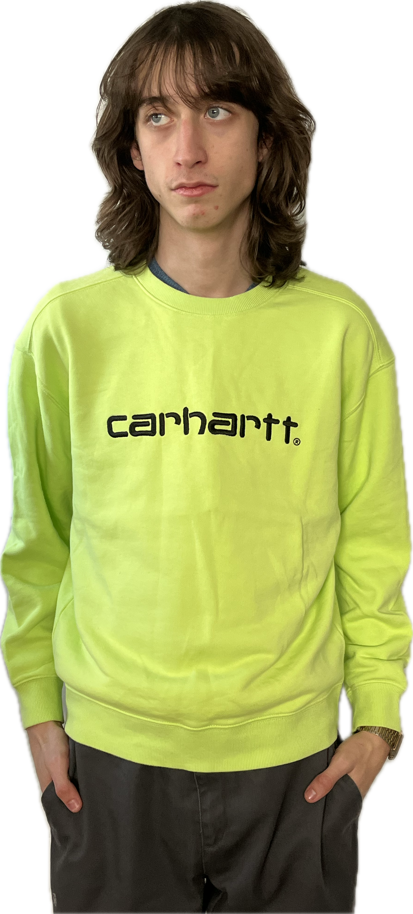 Sweat Carhartt Wip Vert Pomme