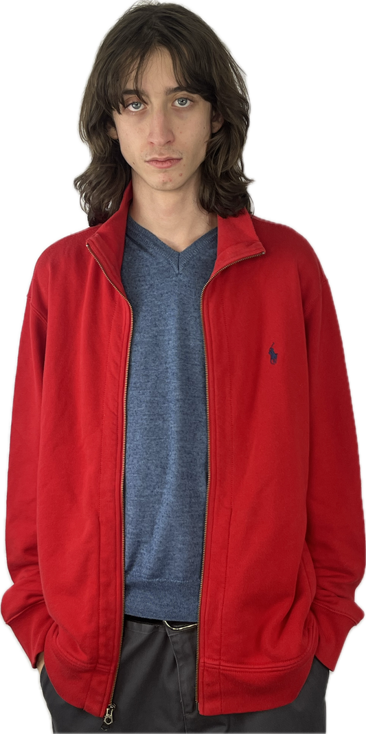 Ralph Lauren vintage full zip red hoodie